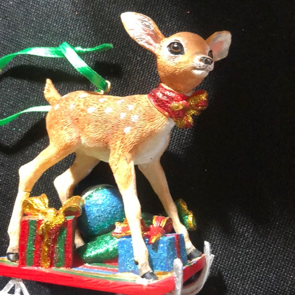 Vintage Danbury Mint-The Baby Animal ornament -Fawn - Picture 1 of 12